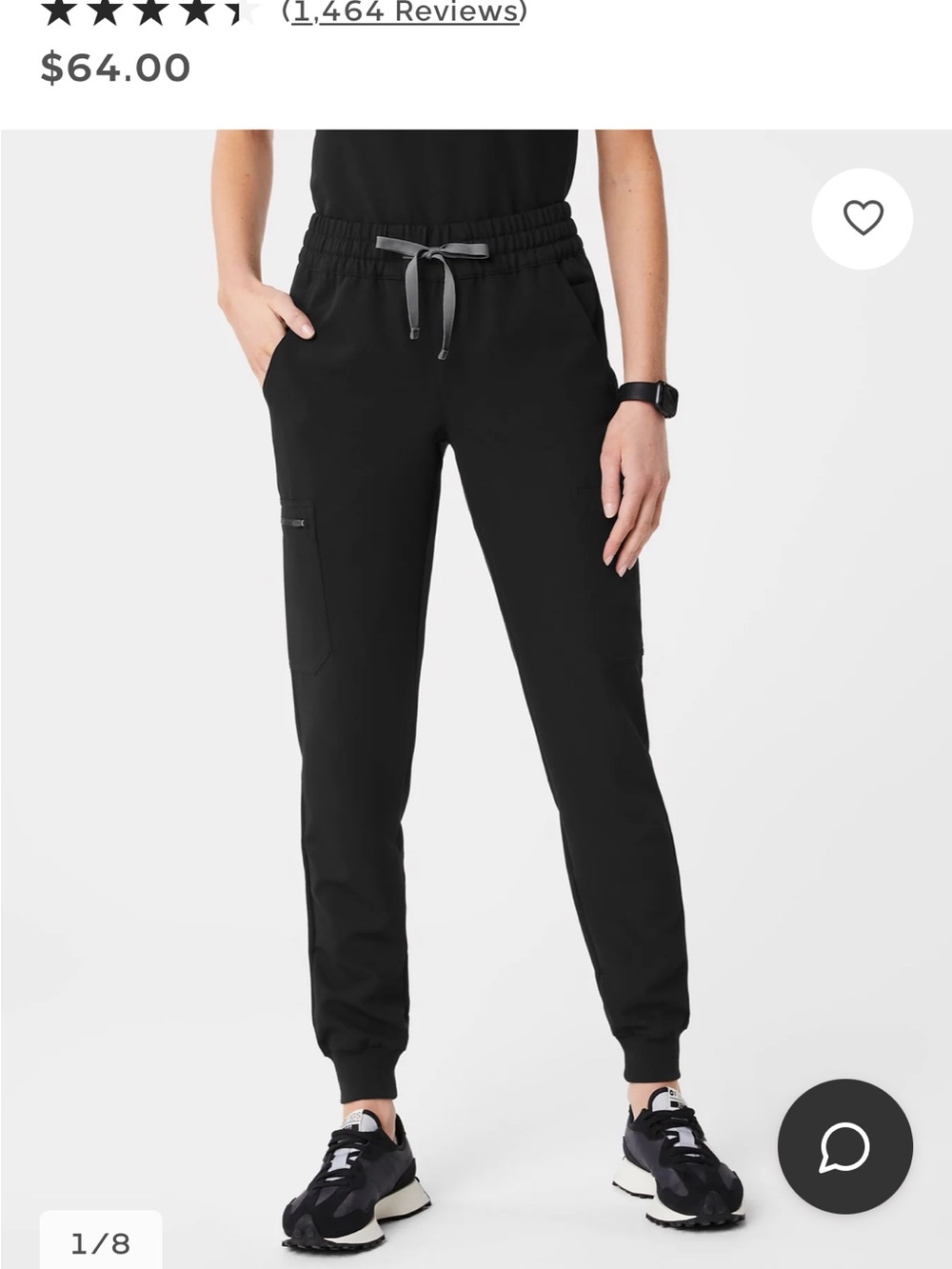 Figs Black Women's Uman Jogger Scrub Pants